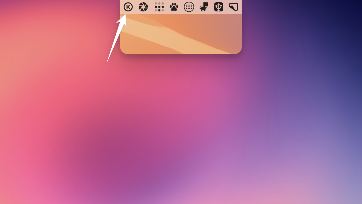 Menu Bar interface