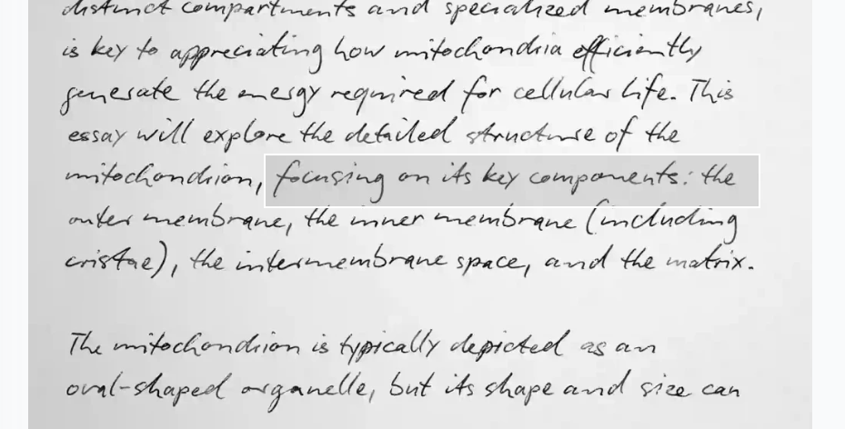 TRex text selection showing crosshair selecting text area